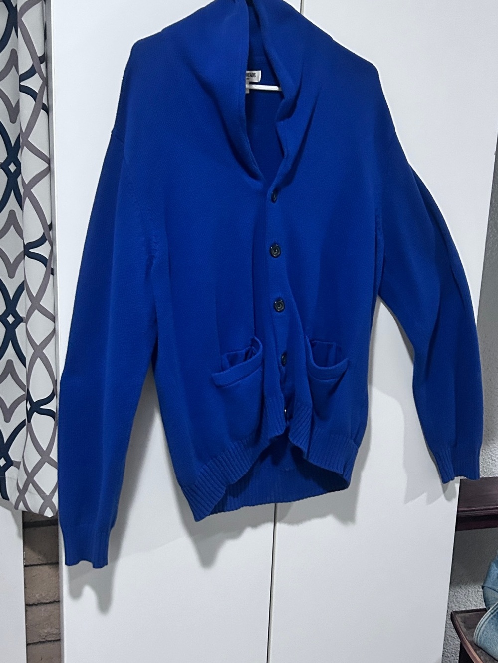 Goodthreads Cobalt Blue Shawl-Collar Button Cardigan
